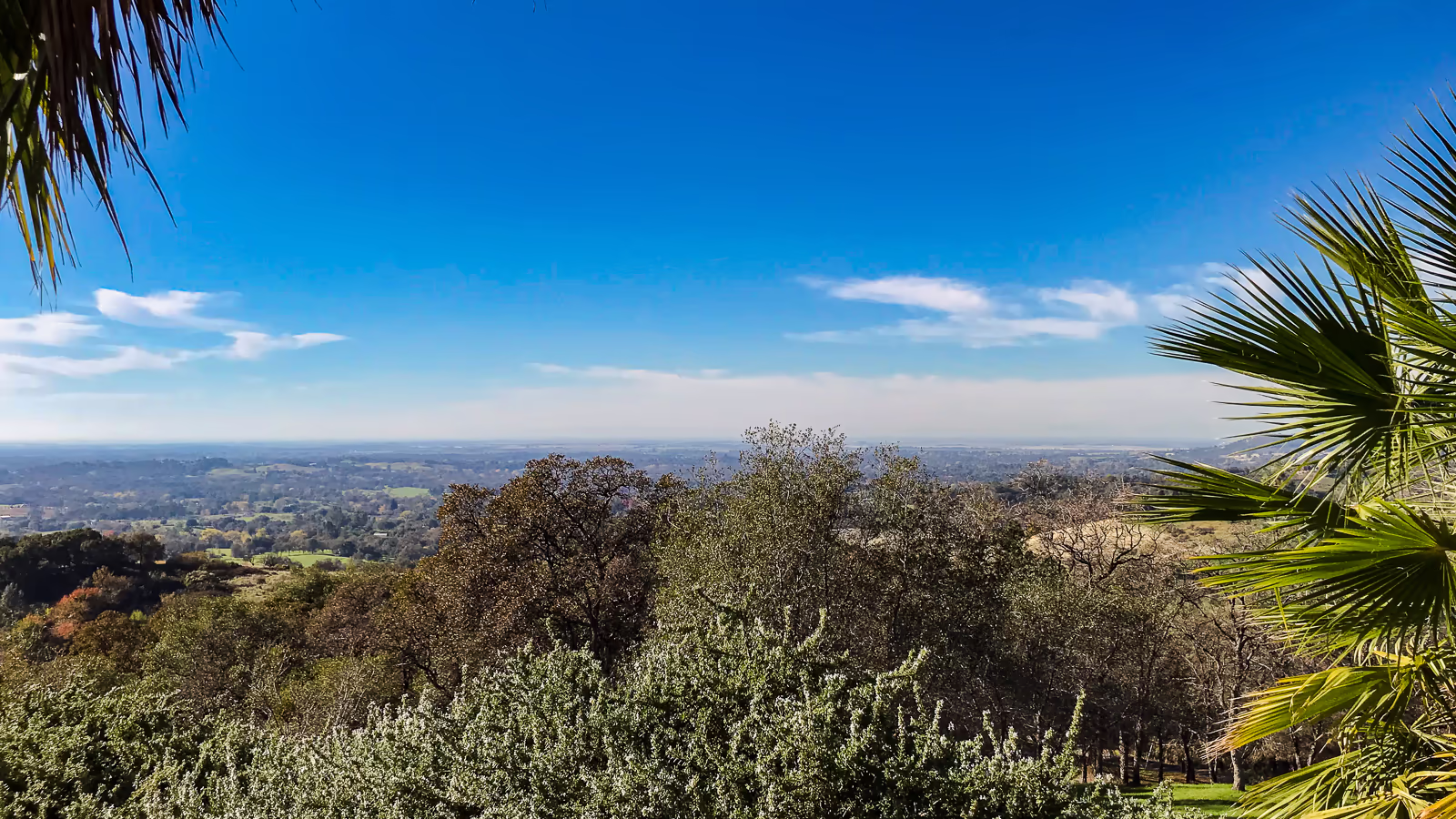 Steep Auburn hillside property with panoramic Sacramento Valley view — future site of vanishing edge pool by Jim Chandler Pools